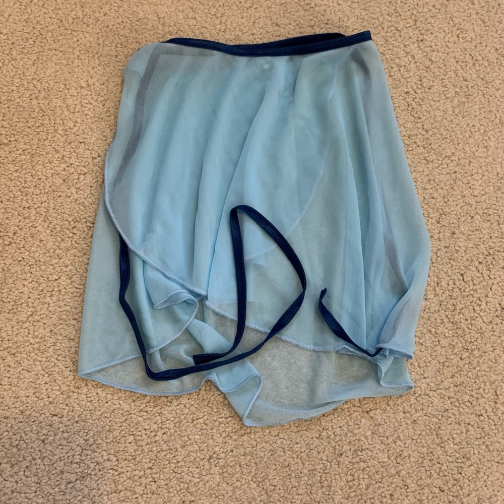 Girls Ballet Blue Wrap Skirt
